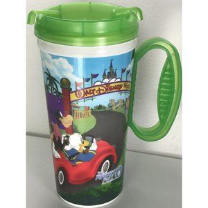 Walt Disney World Coronado Resorts Ahead Rapid Fill Cup Green Handle Lid 16 Oz